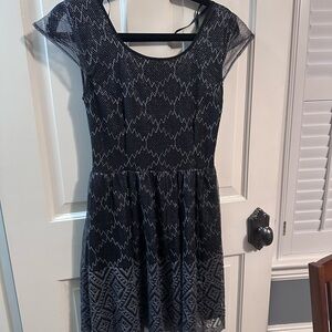 Pins & Needles Black and Gray Mini Dress